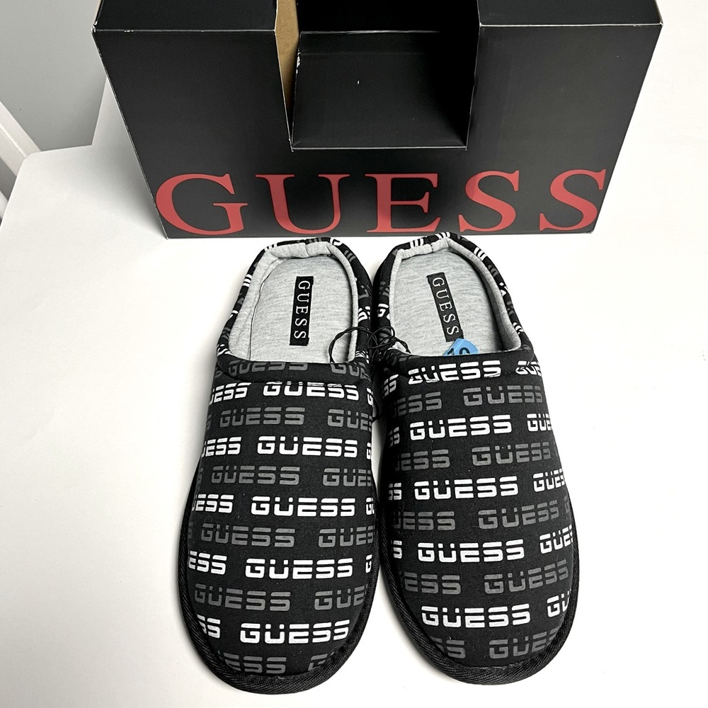 Guess Mens Memory Foam Slippers